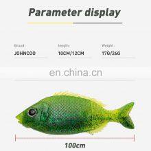 JOHNCOO 10cm 12cm Sunfish 3D Lifelike Fish Eyes Soft Plastic Fishing Lure thumbnail-2