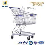 Asia Style Real Nice Shopping Carts Supermarket Holder Shopping Cart Zinc Plated Shopping Trolley thumbnail-3