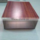Aluminum Wood Grain Printed Aluminium Square Tube/pipe,aluminum Square Hollow Tube thumbnail-1