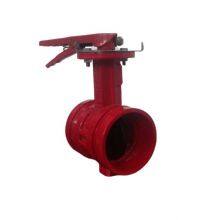Manual Grooved End Cast Iron Butterfly Valve for Water Fire Fighting