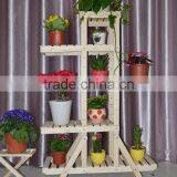 The New Wood Floor Flower Special Multi-layer Wooden Flower Pot Holder Real Balcony Plant Shelf Quality Choice thumbnail-2