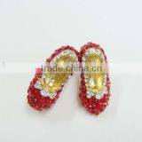 Red Crystal Stiletto Shoe Brooch thumbnail-1