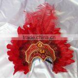 Beautiful Headdress With Ostrich Feather for Girls/women/ladies thumbnail-4