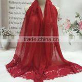 New Arrival Beautiful Lace Joint Large Long Cotton Lace Scarf Women thumbnail-2
