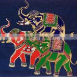 Thai handmade paint silk Thai patterns (Elephant , Garuda , Ramayana , Ramakian , Thailand , Monk , Buddha etc.)