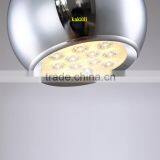 18W Apple LED Pendant Lights For Dining Room Lamp Plating Silver Color Creative LED Art Chandelier thumbnail-5