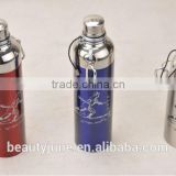 Eco-Friendly bpa free drinking custom stainless steel sports water bottle insulated infuser hot water bottle vacuum flask