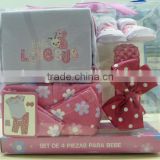100% Cotton Newborn Baby Girls Clothing Sets Infant Transparent Gift Set Box "11"