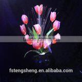 LED Artificial Tulip Flowers Light/Optical Fiber Flowers Pot Light thumbnail-1