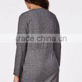 Best Selling Girls Wholesale Plus Size Jersey Wrap Dress Grey Marl thumbnail-5