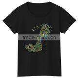 High Heels Short Sleeves Cotton Color Story Girls Tshirt thumbnail-6