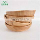 best sale Natural Color salad Wooden&bamboo Bowl with custom for japanese cutluery