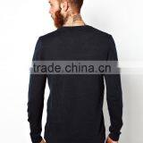 100% Pure Cotton Fine Lightweight Knit Ribbed Cuffs and Waistband, Scoop Neck Regular Fit Jumper thumbnail-4