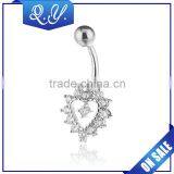 Wholesale Women's Jewelry CZ Inlaid Belly Button Piercing Jewelry thumbnail-6