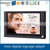 Flintstone 7 inch pop advertising video display screen, shelf edge led advertising signs