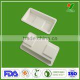 New Products 90days Biodegradable Theroforming Bagasse Pulp Micro SD Card Packaging Trays for Electronics Components thumbnail-1