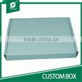 SINGLE WALL FOLDING WHITE CUSTOM PAPER BOX WITH OEM PRINTING thumbnail-3