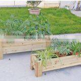 HL071 Rectangle Wood Planter outdoor wooden furniture