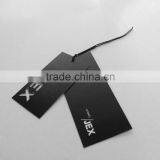 Black Printed Paper Tag With String for Clothing