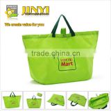 polyester cheap promotional bag customized logo foldable shopping bag