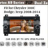 6.2" HD 1080P BT TV GPS IPOD Fit for Chrysler 300C/Jeep/dodge2005-2007 Multimedia Car Dvd Player Dvd + Gps