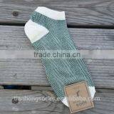 Thin Cotton Hosiery for Absorbent Invisible Wave Striped Leisure Men Boat Socks thumbnail-3