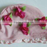 Girl's Flower Swim Lycra Cap thumbnail-1