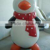 Crhistmas Decoration Santa's Grotto Custom Design Cartoon Penguin Winter Set Design Decoration Santa Cave thumbnail-3