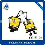 2016 Eco-friendly Custom Made 3d Advertising Promotional Gifts Rubber Keychain