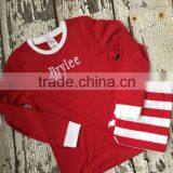 Monogrammed Christmas Pajamas for Kids/100% Cotton Pajamas/plain Pajamas thumbnail-4