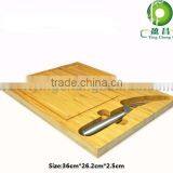 Bamboo Cheese Board Set With S.S Knife