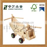 OEM eco-friendly assembled unfinished pine min wooden air plane toys for kids
