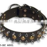 Leather dog collar/Spiked leather dog collar