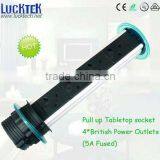 Hidden Pull Up Desktop Waterproof Power Socket thumbnail-1