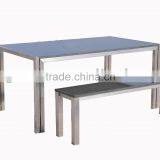 stainless steel outdoor table