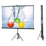 Portable Tripod Projection Screen with Aluminum Tripod Leg