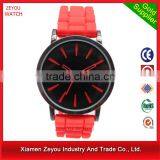 China New Fashion Silicone Watch Japan Geneva Silicone Watch Woman thumbnail-1