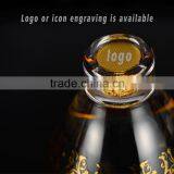 Set of 2 Gold Rimmed Dinner Appetizing Crystal Salad Glass Bowl Set thumbnail-6