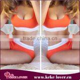 2015 Latest Designer Sexy Muslim Bikini Swimwear Women Orange Plus Size Bikini Push up Sexy Swimwear thumbnail-1