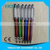2016 Fashion Logo Printed 2 in 1Full Color Twist Stylus Crystal Pen thumbnail-2