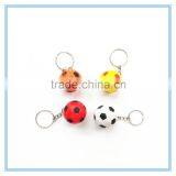 promotional gift accpect print logo custom PU Soccer Ball Keychain