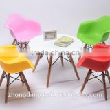 L-161 PP popular baby chair with wooden legs