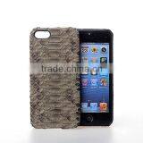 OEM ODM Genuine Python Skin Leather Cover for IPhone 5s Cellphone Cover
