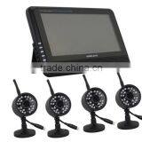 2.4Ghz Digital Video Security System 7'' LCD 4Channels Long Range Camera DVR Kit thumbnail-4