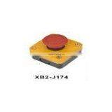 Red Sign Emergency Stop Push Button Lock Electrical Control Box