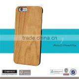 Sample OK Big Stock Slim Phone Case Wood Bamboo,Blank for IPhone6s Wooden Bamboo Phone Case, for Wood IPhone Case 6S Plus