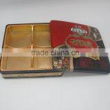 Metal Tin Supplier Square Small Metal Tin Boxes Baked Goods Metal Tin Can