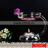 Heat-resisting Fragrance Lamp Transparent Glass Candle Holder thumbnail-5