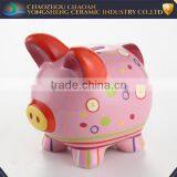 New Design of Hand Painted Wholesale Ceramic Piggy Bank for Kids thumbnail-6