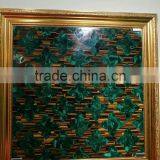 World Precious Home Decorative Malachite Green Wall Hanging Picture With Frame thumbnail-2